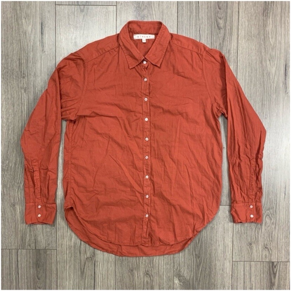 Xirena Womens‎ Size XS Button Up Shirt 100% Cotton Long Sleeves USA